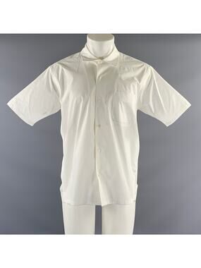 GOLDWIN Size L White Polyester One Pocket Short Sleeve Shirt